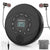 Portable CD player Bluetooth black front view