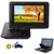 Portable DVD player showing 9 inch HD screen from front