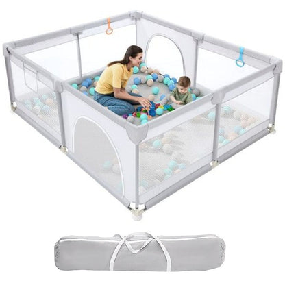 Playpen Fence Gate showing full 150cm square play area