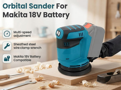 Orbital Sander 125MM Fits Makita 18V Battery