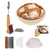 Bread proofing basket kit natural rattan 9 inch round basket