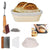 Bread proofing basket kit natural rattan oval shape