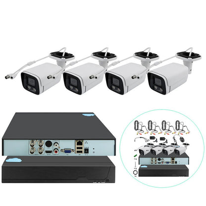 Security camera system front view showing 4 channel DVR unit