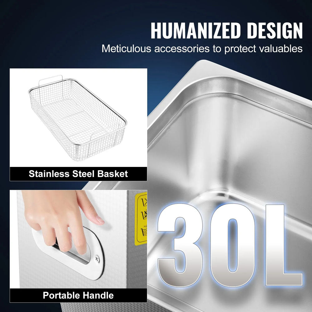 Heated Ultrasonic Cleaner 30L Ultrasonic