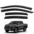 Toyota Hilux door visor black colour side view