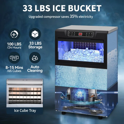 Ice Cube Maker 65kg Commercial