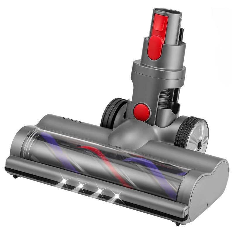 Soft roller cleaner head for Dyson cordless vacuum showing grey colour