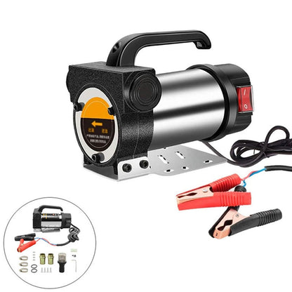 Diesel transfer pump 12V side view showing compact design