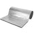 Sound deadener mat showing silver aluminium foil surface