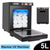 Towel warmer steriliser in black with aluminium interior