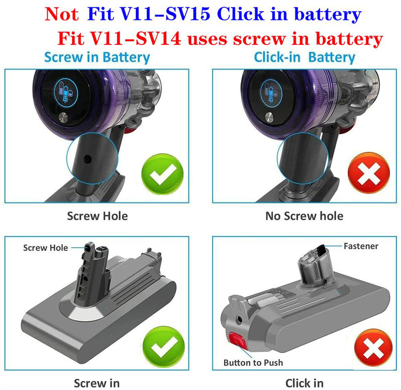 Dyson V11 Battery 4000mAh  Replacement