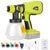 Cordless paint spray gun for Ryobi 18V showing side view