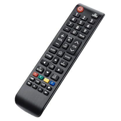 Samsung TV remote control front view with silicone buttons