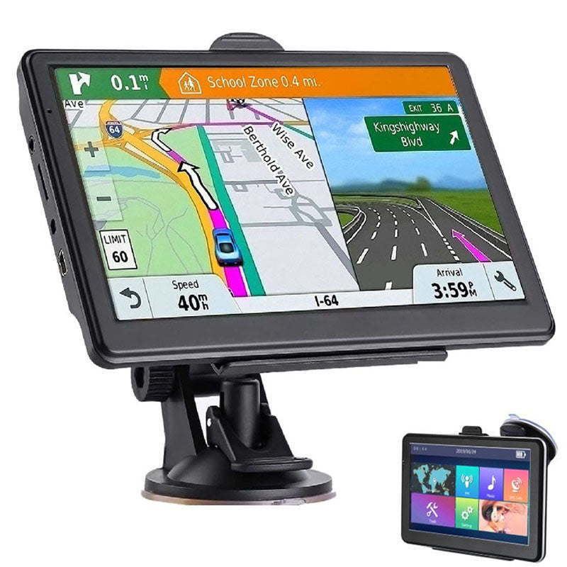 Car GPS navigation 9 inch screen front view