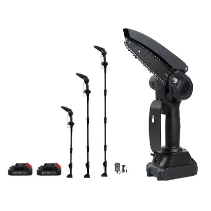 Mini Chain saw cordless power chain saw showing 6 inch blade detail