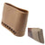 Rifle recoil pad brown rubber material close up