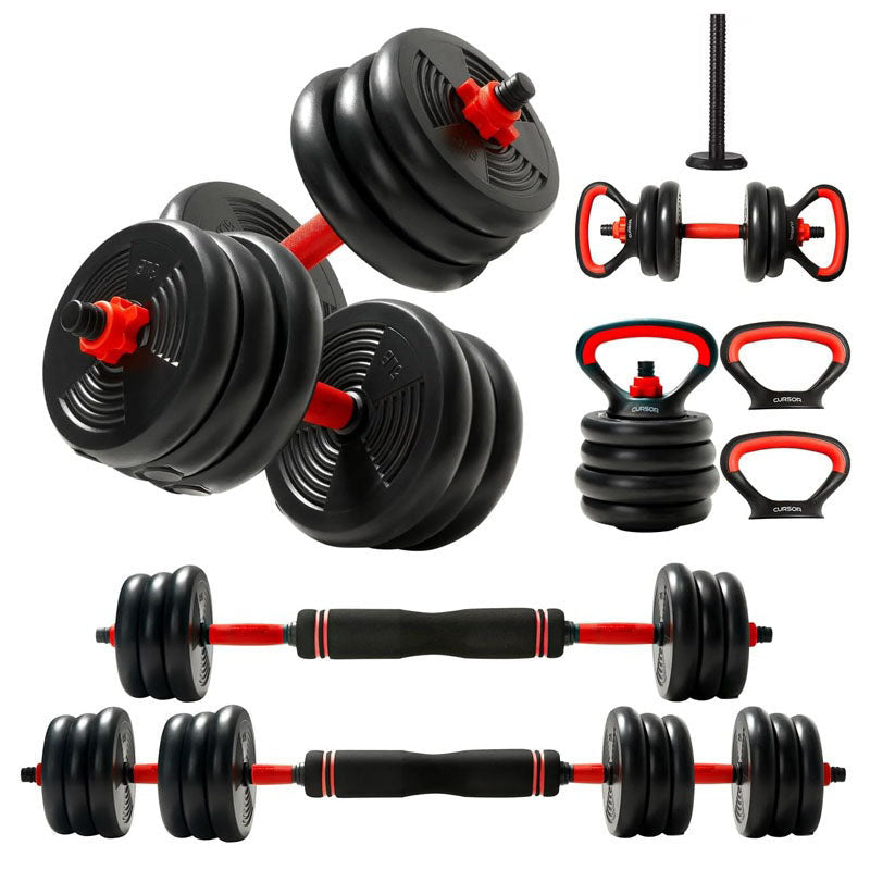Dumbbells set 40kg showing adjustable weight plates