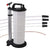 9L manual waste oil extractor pump in white showing full unit