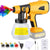 Electric paint sprayer cordless 800ml side view showing spray nozzle
