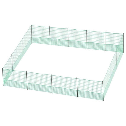 12M Chicken Fence Hen Poultry Coop Farm Runs Mesh Cage Net Habitat Safe House Pen