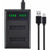 Battery charger for Sony NP-BD1 showing slim black design