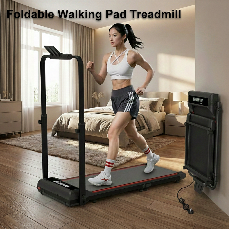 Foldable Walking Pad Treadmill Compact Flat