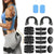 Abdominal machine electric muscle stimulator showing black PU leather surface
