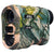 Golf range finder showing front lens and 6X magnification