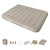 Queen size air bed inflatable mattress side view showing built-in pump