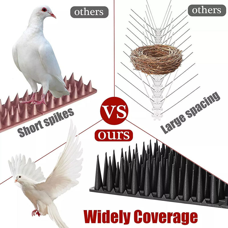 Fence spikes bird spikes on top of street lamp in NZ setting