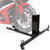 Motorcycle wheel chock bike stand side view showing adjustable width