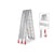 Folding aluminium loading ramp showing full 23m length