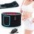 Red light therapy wrap and belt showing full length in black and blue