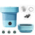 Portable mini washing machine 8L top view showing foldable design