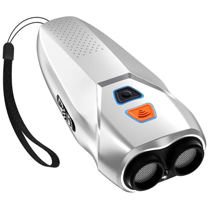 Anti Bark Dog Trainer showing slim design and dual sensor heads