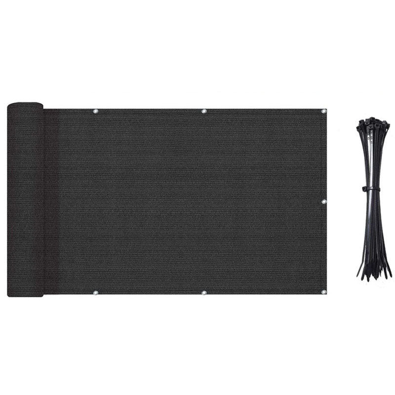 Privacy netting fence 90cmx10m black mesh close up