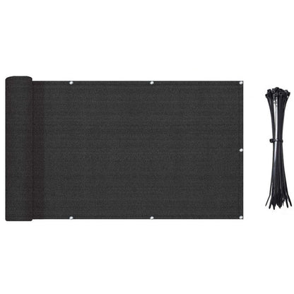 Privacy netting fence 90cmx10m black mesh close up