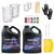 Epoxy resin 1:1 4 litre kit clear resin and hardener bottles