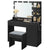 Dressing table vanity desk black colour with LED lights