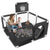 Playpen fence 125cm black with breathable mesh sides