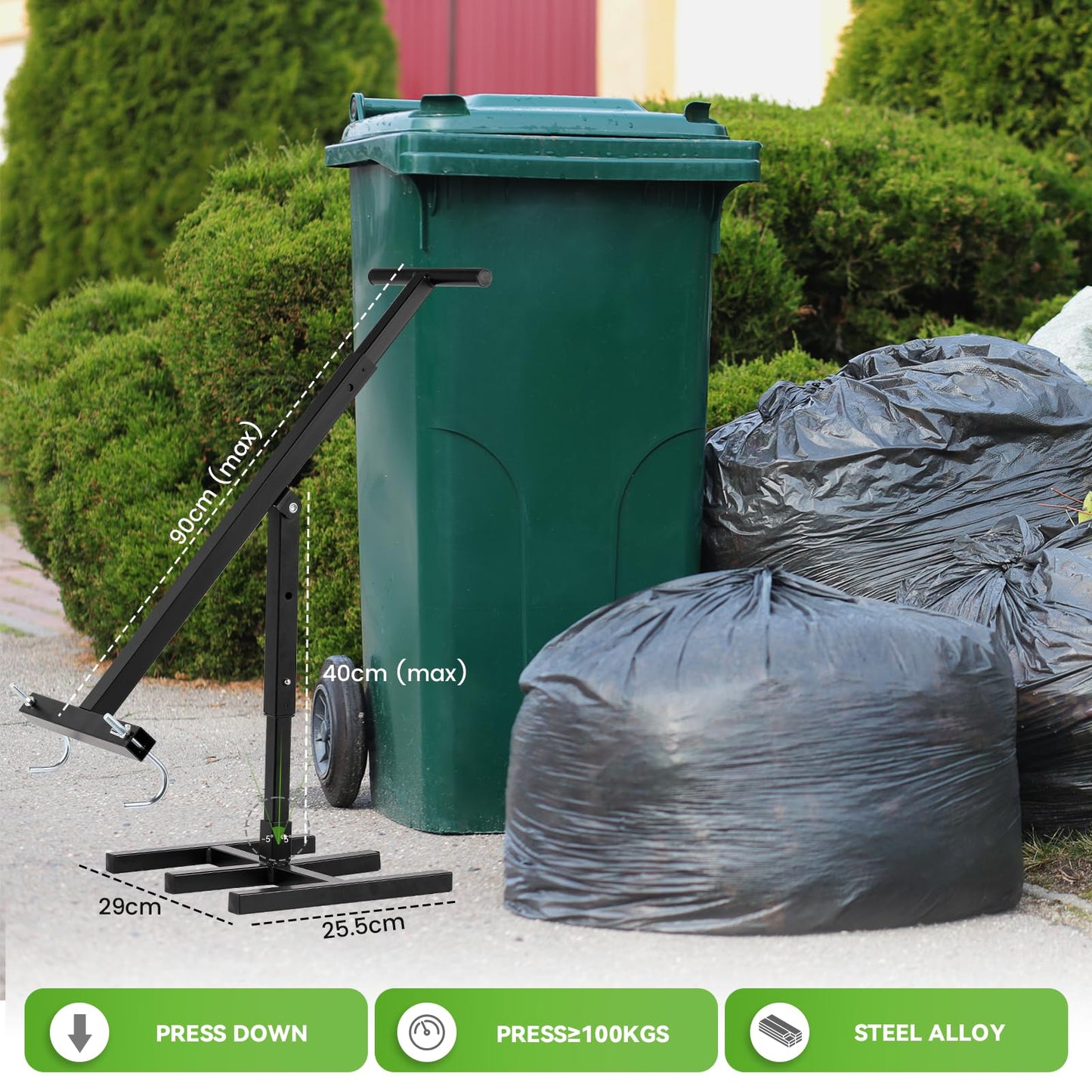 Touchless Manual Bin Compactor