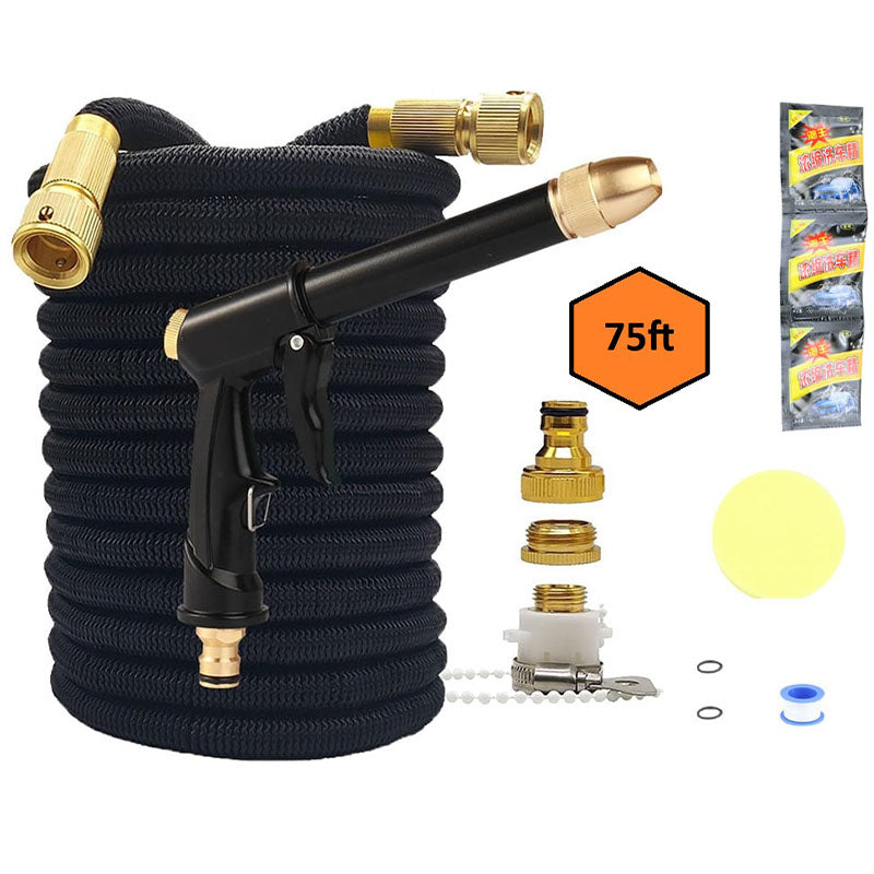 Expandable garden hose 75ft used for car washing