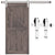 Barn door hardware 2m stainless steel track close up