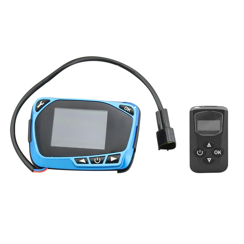 Diesel air warmer controller front view with clear LCD display