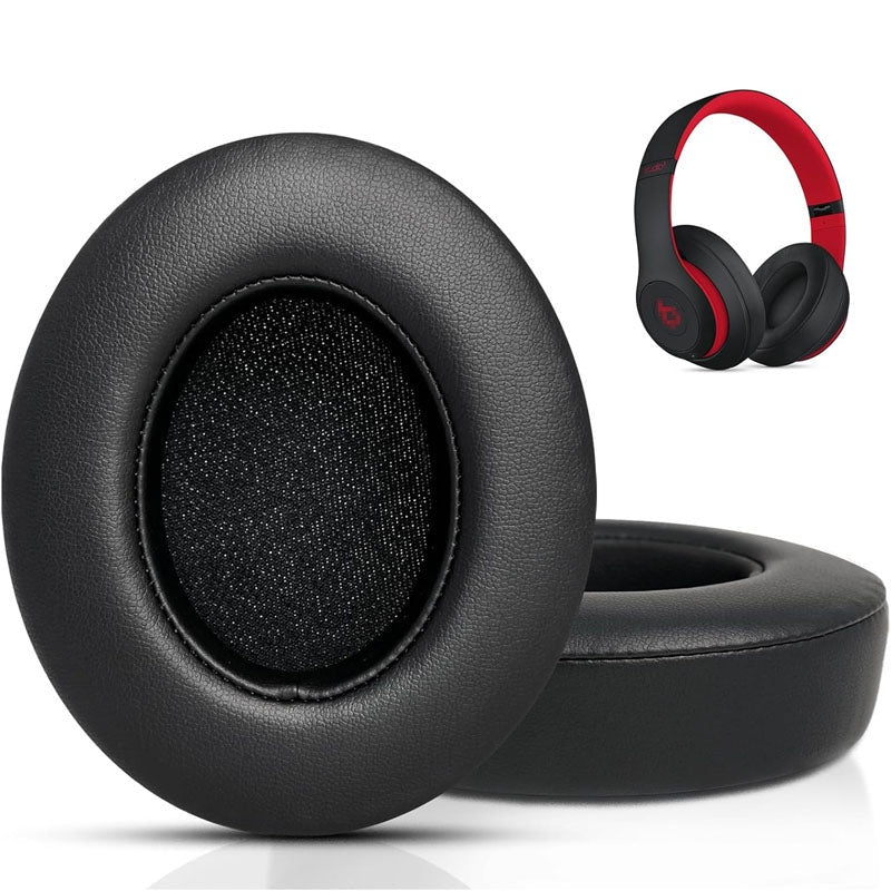 Beats Studio 2 Studio 3 replacement earpads soft black leather