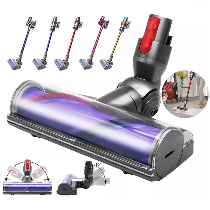 Vacuum cleaner brush head replacement in black ABS plastic