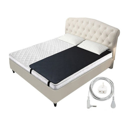 Earthing mat single bed size 70x193cm with carbon leatherette surface