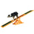 Dog agility seesaw showing full length and wooden fir construction
