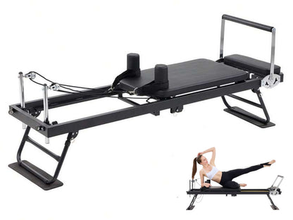 Foldable Pilates Reformer Machine With Headrest