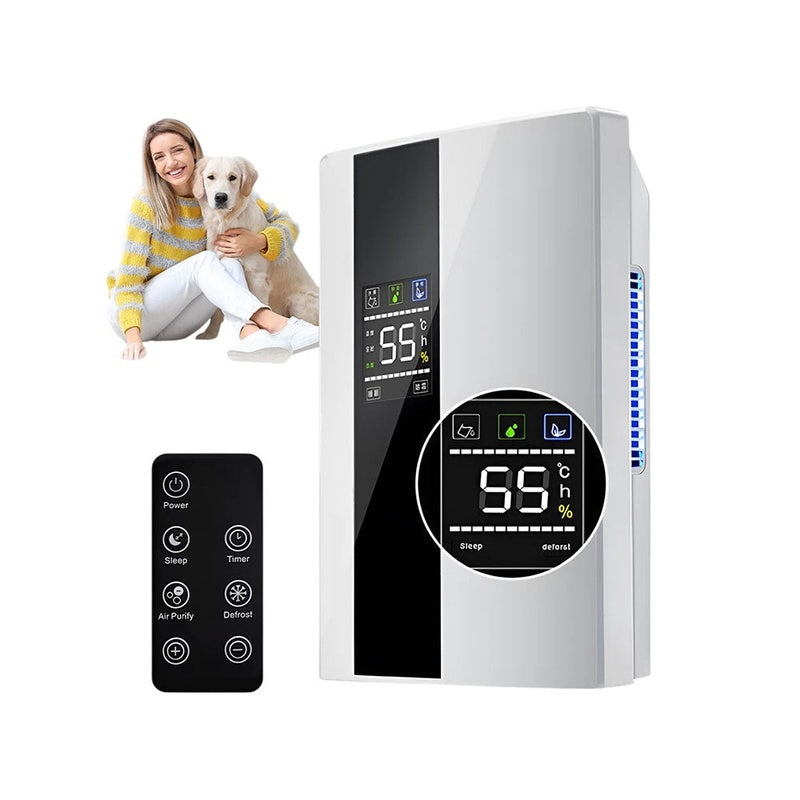 Dehumidifier 22L portable front view with control panel